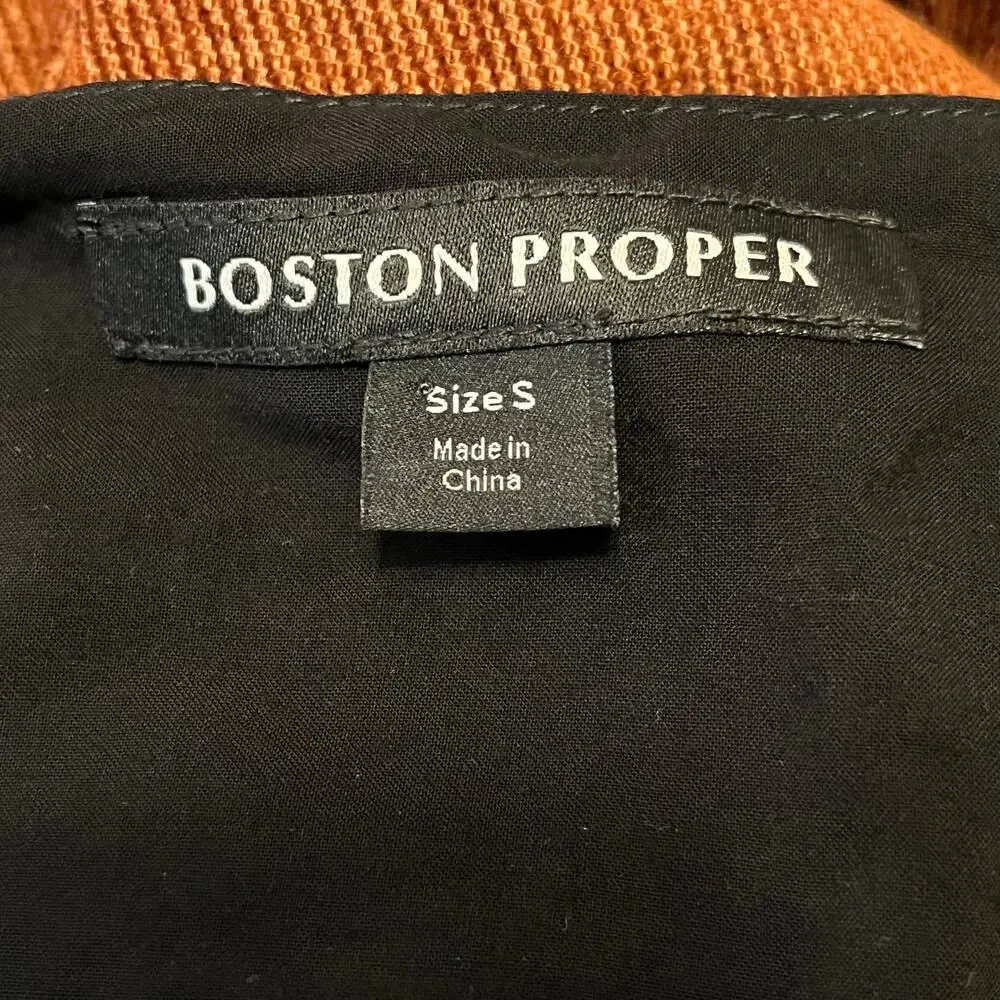 Boston Proper Beaded Eyelet Boho Long Sleeve Blouse - Picture 8 of 9